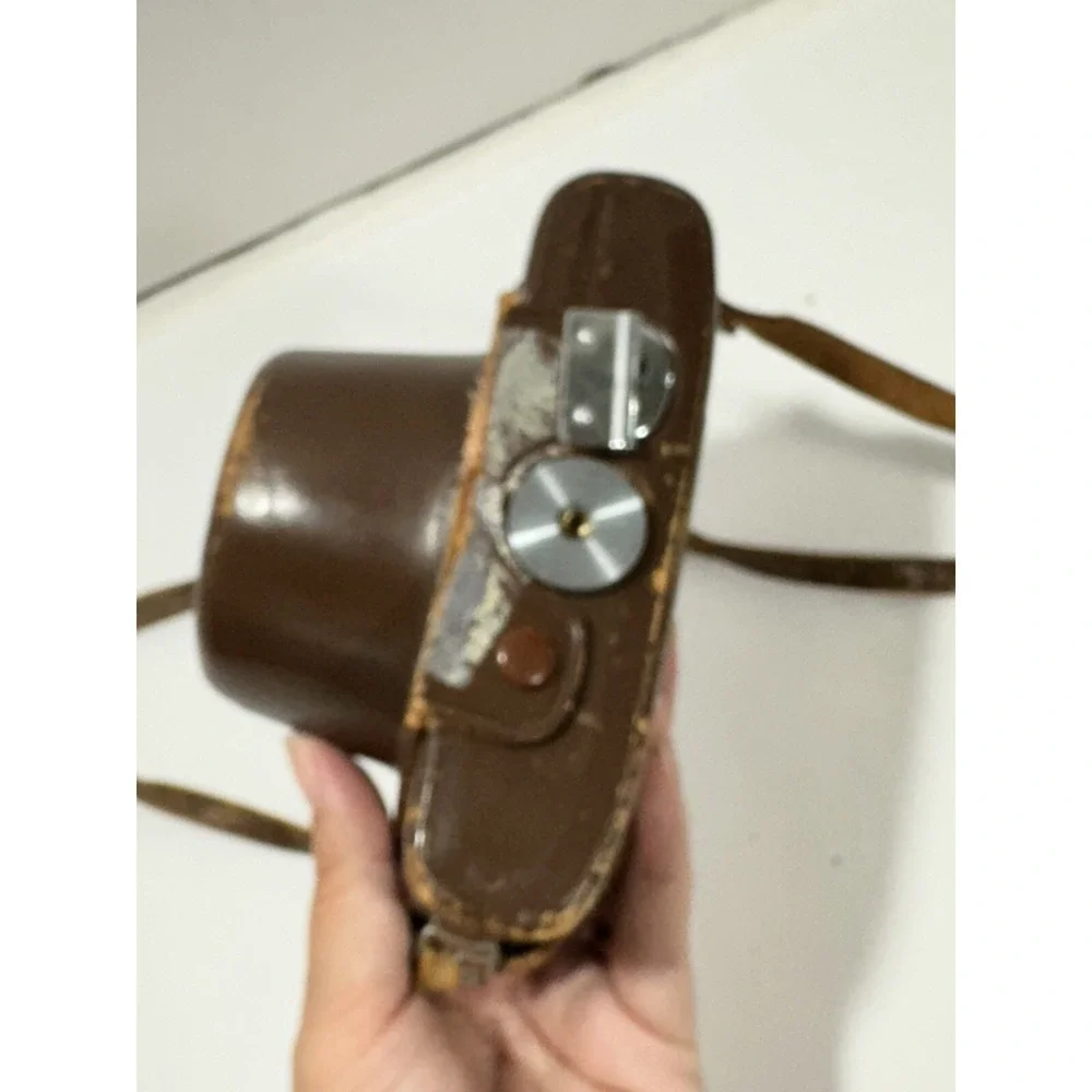 Olympus Auto-Eye Rangefinder with 45mm F2.8 Lens Camera With Leather Brown Case